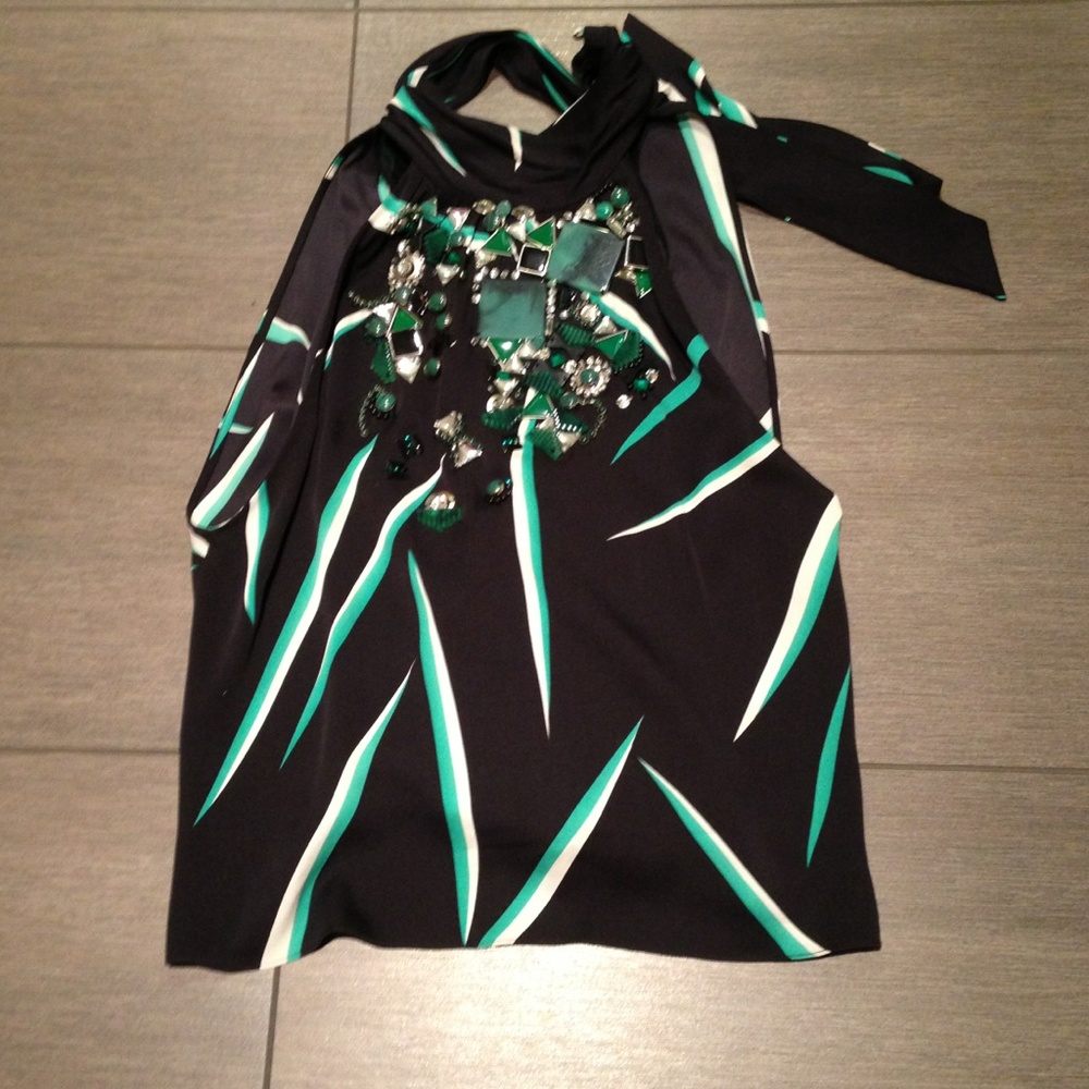 Diane Von Firstenbrg sill jeweled top